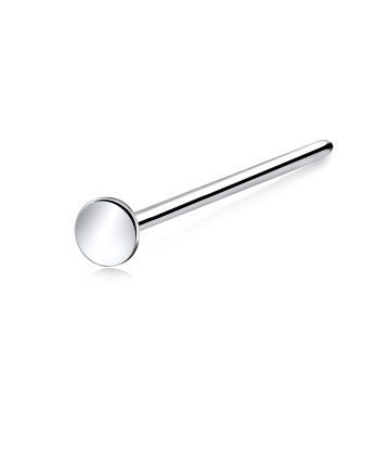 Pin Shaped Silver Straight Nose Stud NSKA-70